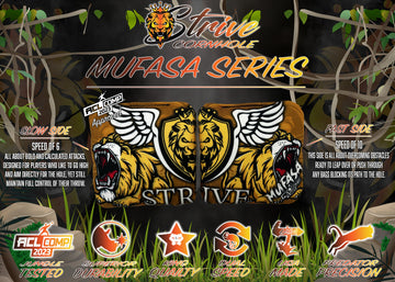 Strive Cornhole | Mufasa Series | "Jungle Fury" | ACL Approved Cornhole Bags