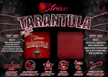 Strive Cornhole | Tarantula Series | Limited Launch Edition | ACL Approved Cornhole Bags