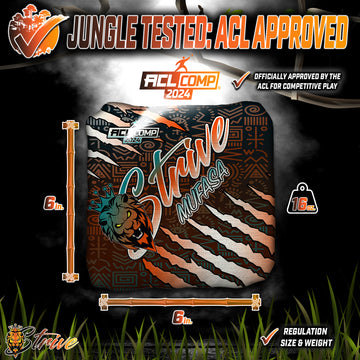 Strive Cornhole | Chameleon Series | "Jungle Fury" | 2024 ACL Approved Cornhole Bags